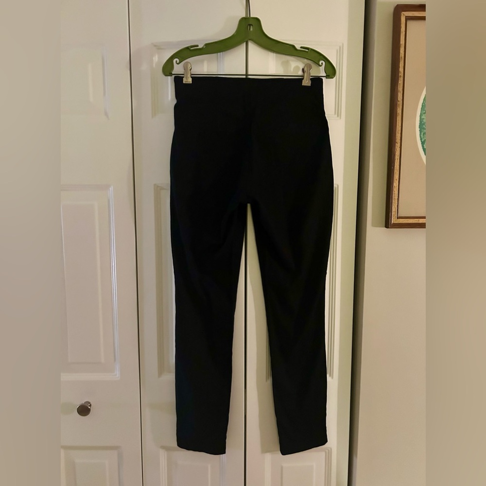 Old Navy Women’s Stretchy 6 Tall Stretchy Black Trousers With Split Ankle Detail